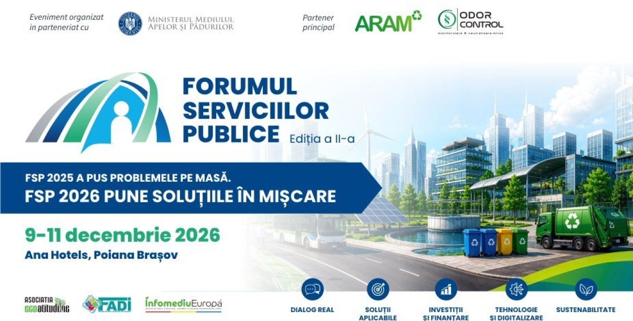 Forumul Serviciilor Publice // 9-11 decembrie 2026, Ana Hotels, Poiana Brașov